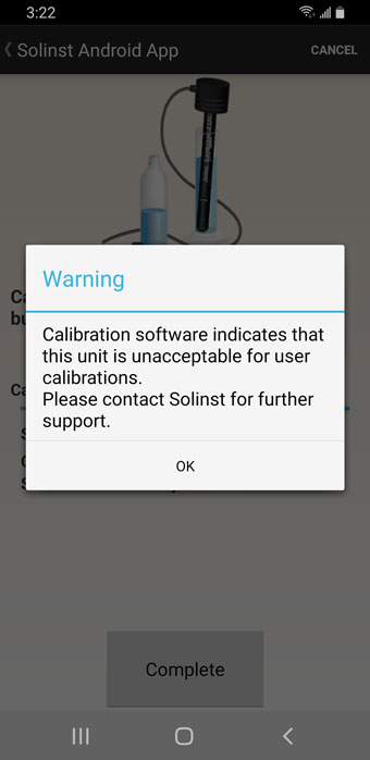 solinst levelogger 5 ltc calibration failure android