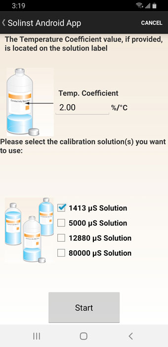 figura 12 4 soluciones de coeficiente de temperatura y calibración de android