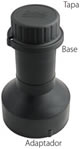 Para acomodar pozos de 4 pulgadas, hay un adaptador separado disponible para usar con la base de la tapa del pozo de 2 pulgadas para acomodar pozos de 4 pulgadas, hay un adaptador separado disponible para usar con la base de la tapa del pozo de 2 pulgadas.