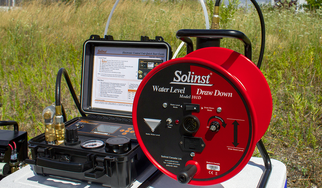 solinst 101d water level drawdown meter: idéal pour les applications d'assèchement