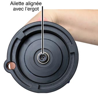 Ailette Alignéeavec L'ergot ailette alignéeavec l'ergot