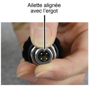 Ailette Alignéeavec L'ergot ailette alignéeavec l'ergot