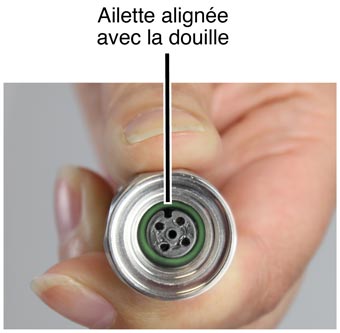 Ailette Alignéeavec La Douille ailette alignéeavec la douille