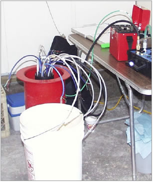 quatre systèmes waterloo ont été installés pour surveiller un rejet de composés chlorés