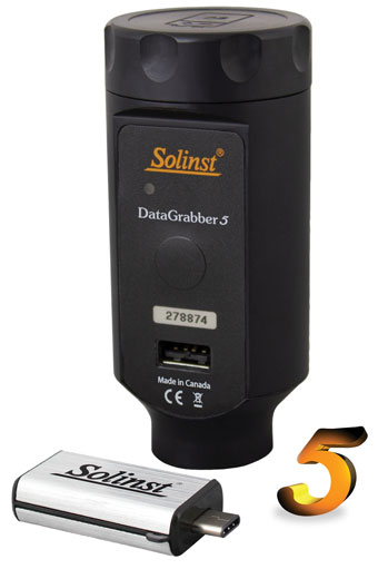 Solinst datagrabber dispositif de transfert de données usb conçu pour une utilisation avec des enregistreurs de niveau de niveau d'eau levelogger