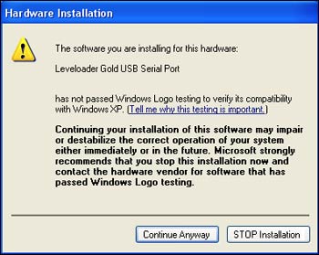 figure 5-5 hardware installation window