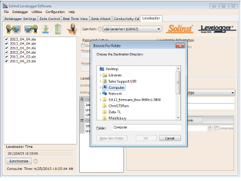 figure 9-2 log file download