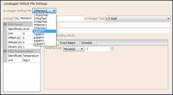 figure 9-5 levelogger settings file - setup