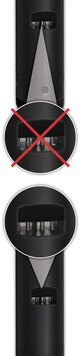 ltc levelogger conductivity cell bubbles vs no bubbles