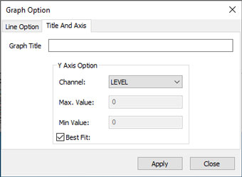 solinst leveloggers graph manipulation and zoom function levelogger software graph manipulation levelogger graph zooming function graphs line options graph options title and axis window channel selection window channel selection option image