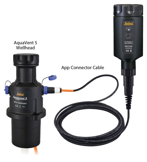 solinst aquavent 5 with app connector cable