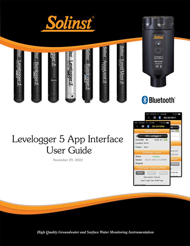 levelogger app and interface user guide