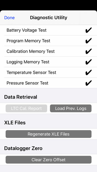 solinst levelogger app clear zero offset ios