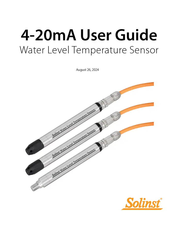 solinst water level temperature sensor 4 to 20 milli amp user guide