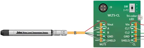 wlts wiring connection to wlts current loop adaptor