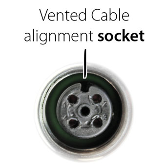 solinst levelvent connector alignment socket in the vented cable connectors