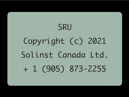 solinst readout unit startup screen