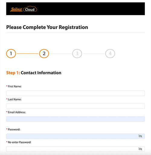 figure 2-2 registration – contact information
