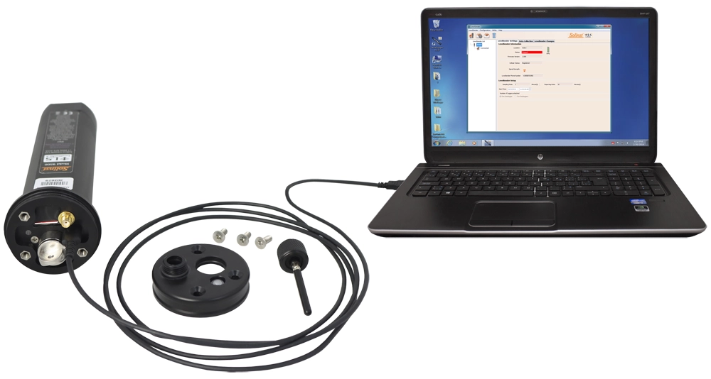 figure 5-1 connecting a levelsender to a computer via usb cable