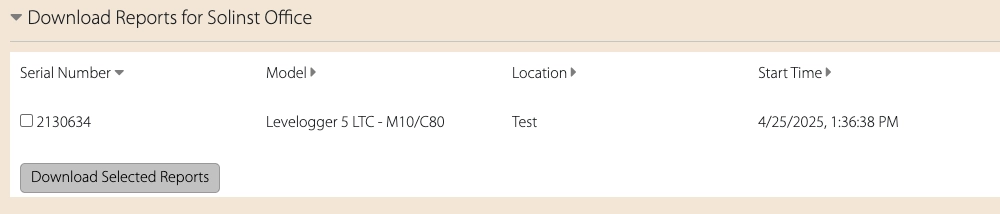 figure 6-2 download reports