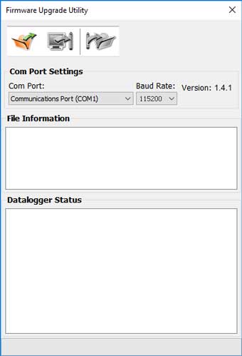 solinst sts firmware upgrade utility window