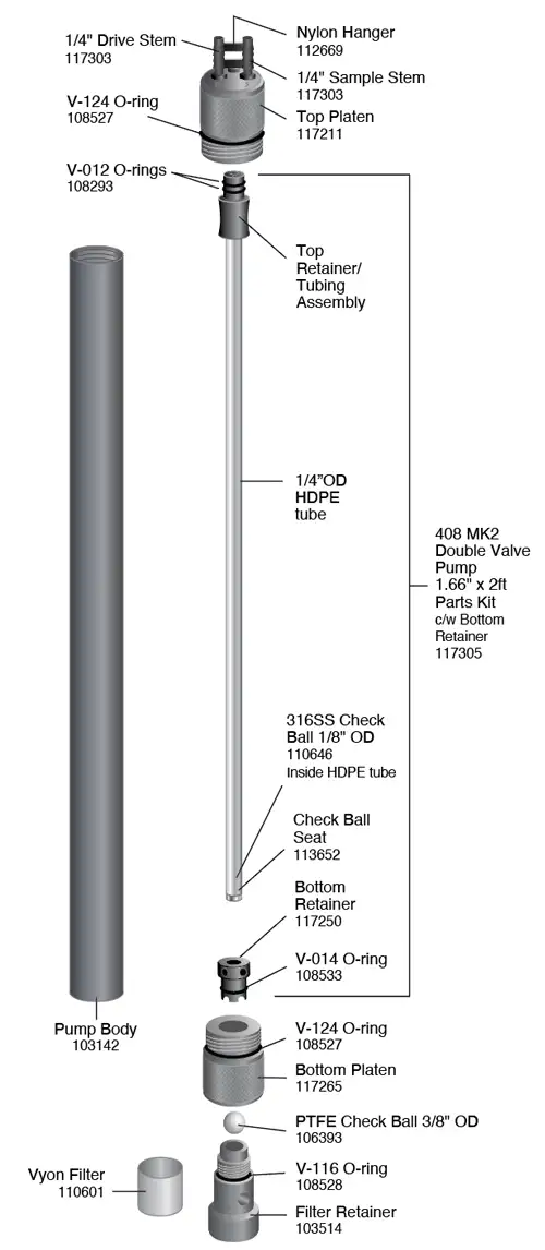 solinst 1.66 inch double valve pump