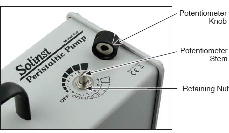 solinst mk3 peristatlic pump potentiometer knob replacement