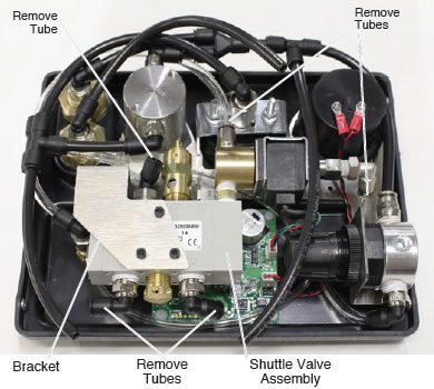 solenoid connector indicated within the electronic pump control unit