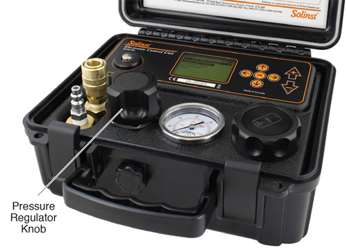 image showing pressure regulator knob for 250 psi electronic pump control unit