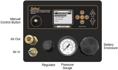 solinst model 464 electonic pump control unit panel