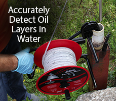 accurately detect oil layers in water