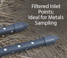 filtered inlet points; ideal for metals sampling