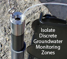 isolate discrete groundwater monitoring zones