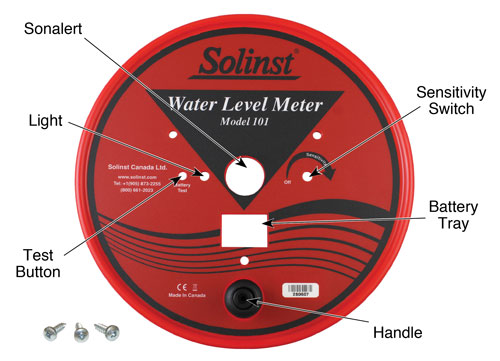 solinst water level meters 101 p7 replacement faceplate assembly