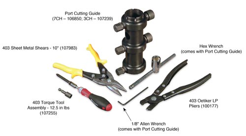 hand tools for solinst cmt system assembly