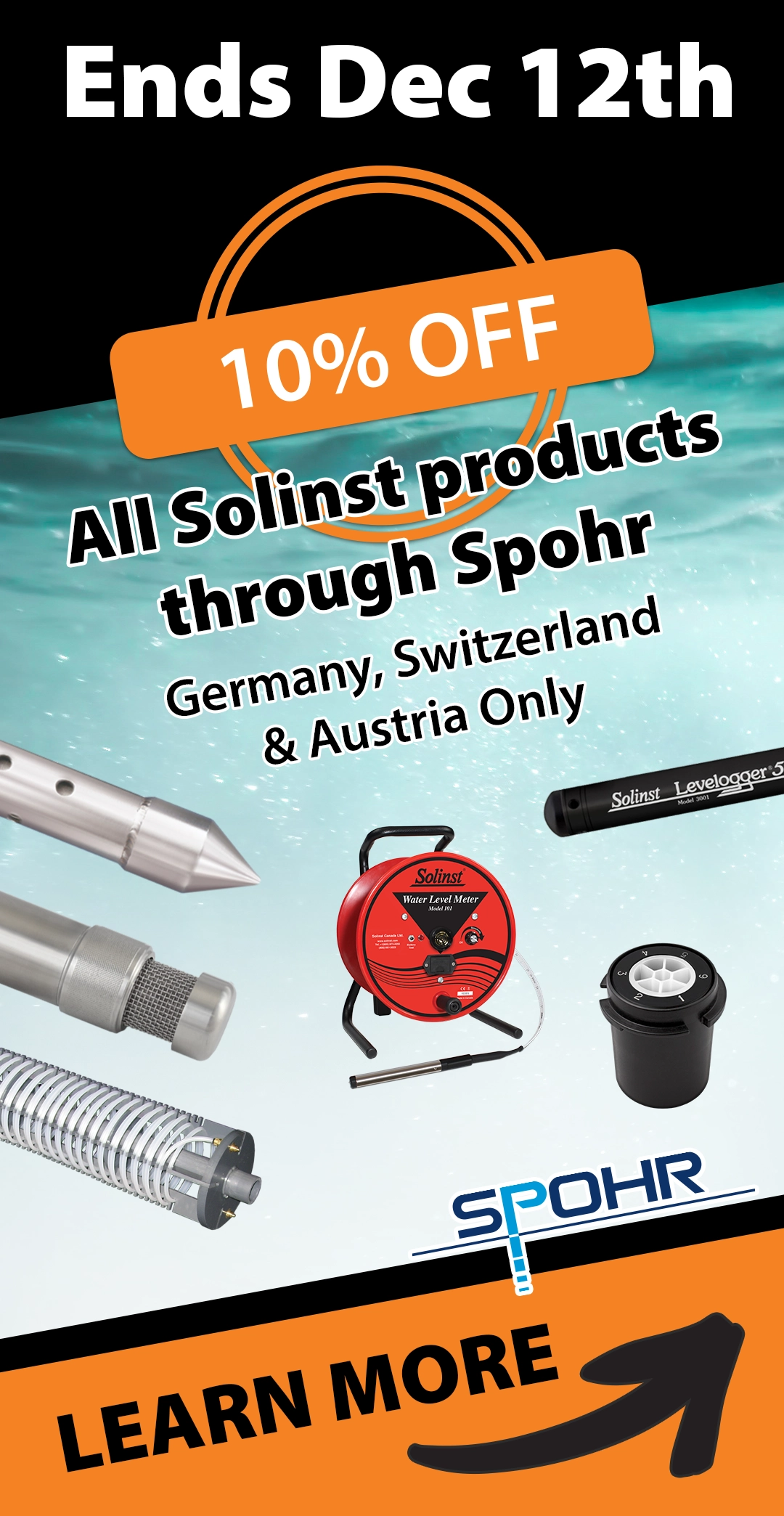 10% OFF on all Solinst Canada Equipment 10% off on all solinst canada equipment