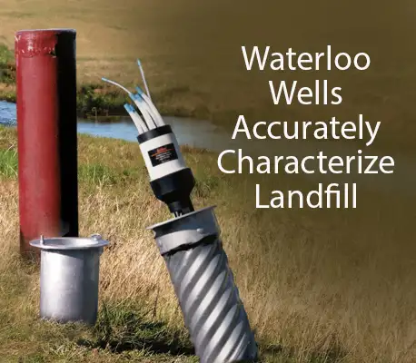 solinst 401 Waterloo multilevel system wells accurately characterize landfill