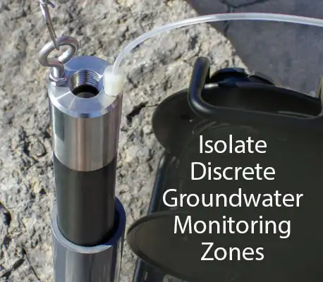 solinst model 800 low pressure packers ideal to isolate discrete groundwater monitoring zones