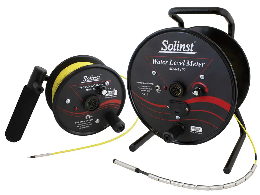 solinst model 102 water level meters with laser marked easy to ready yellow cable