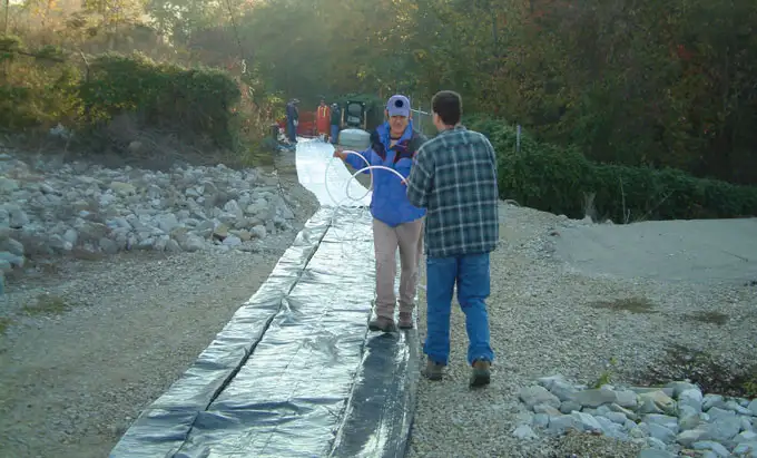 waterloo multilevel system installation figure 6 2 tubing being pulled to reference mark