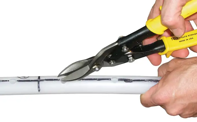 figure 11 cutting sampling port area for 3 channel cmt multilevel system