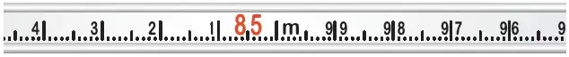 spohr water level meter flat tape showing cm and mm measurements